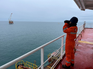 A bord du S700 Parc eolien en mer Calvados